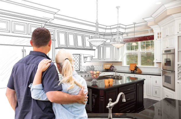 Custom kitchen cabinets installed in a Sykesville home